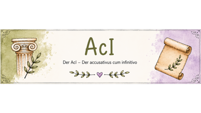 Kurs: Accusativus cum Infinitivo (AcI)