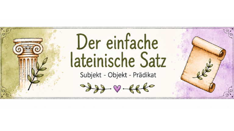 Kurs: Der einfache lateinische Satz: Subjekt – Objekt – Prädikat